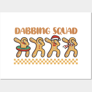 Dabbing squad, gingerbread man Posters and Art